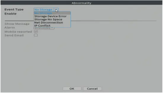 PNI IP716 Video Surveillance Recorder 17 Abnormality