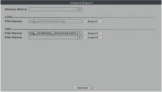 PNI IP716 Video Surveillance Recorder 24 Import Export