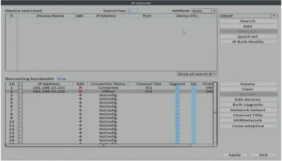 PNI IP716 Video Surveillance Recorder 32 Channels interface A