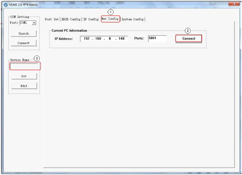 WolfPack 4x4 HDMI2 0 Matrix Support 4K@60hz YUV444 18Gbps HDR - Software control 5