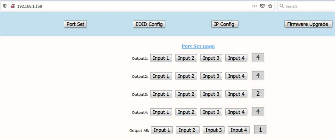 WolfPack 4x4 HDMI2 0 Matrix Support 4K@60hz YUV444 18Gbps HDR - Web Control 3