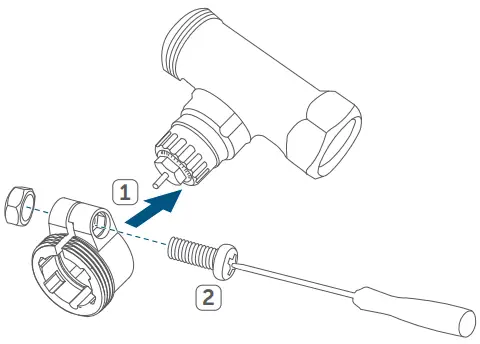 homematic 2163229 IP Wireless Thermostatic Radiator Valve - Mounting on Danfoss valves with RA adapter