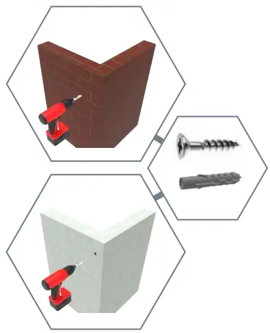 Perma 2727 71 Inch Wide By 41 Inch Tall Retractable Baby Gate - MOUNTINGS 2