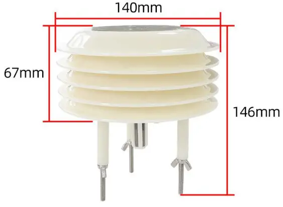 KLHA KM63B95 Rs485 Outdoor Louver Temperature And Humidity Illumination Carbon Dioxide Atmospheric Pressure - 1