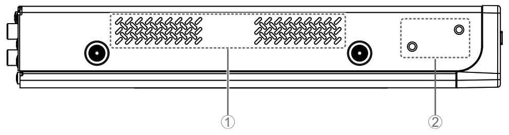 YAMAHA RM CR Signal Processing System - Side panel