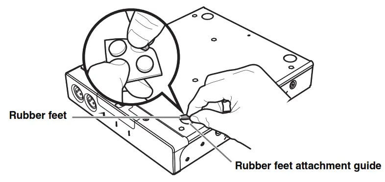 YAMAHA RM CR Signal Processing System - foot