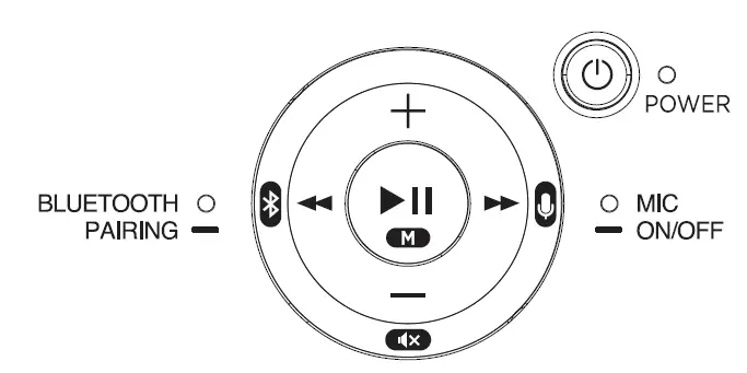 myStage B2K Bluetooth Speaker and Microphone FIG 1