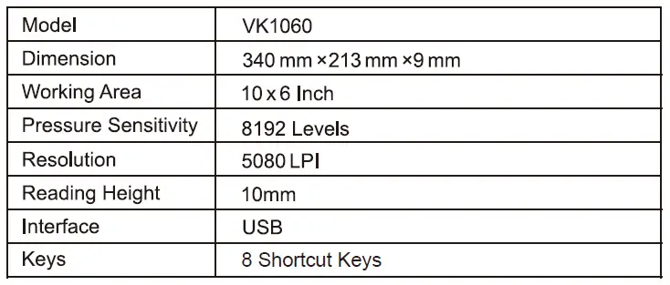 VEIKK VK1060 Graphic Pen Tablet fig 23