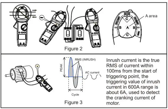UNI-T UT205A+ 1000A Clamp Meter User Manual - Figure 2,3