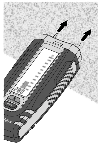 Laserliner 082 017 DampFinder Compact Plus Moisture Meter Temperature Reading - Determine building moisture
