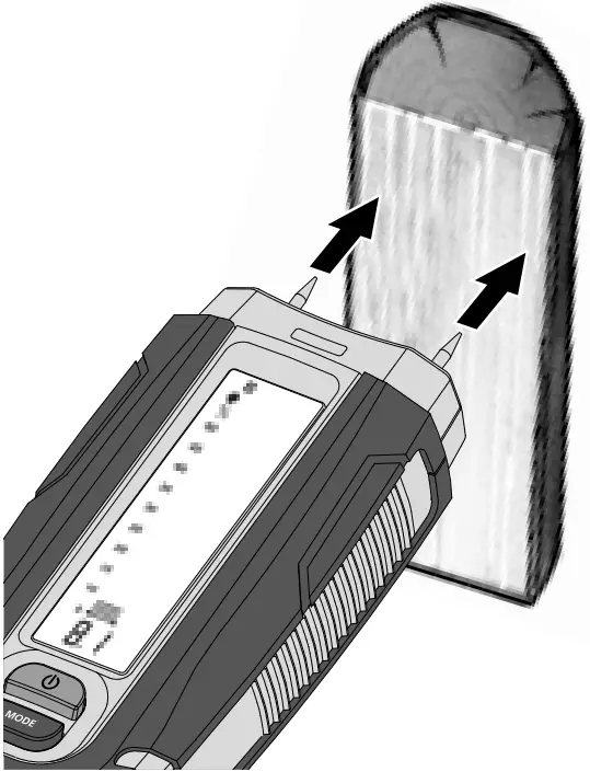 Laserliner 082 017 DampFinder Compact Plus Moisture Meter Temperature Reading - Determine wood moisture