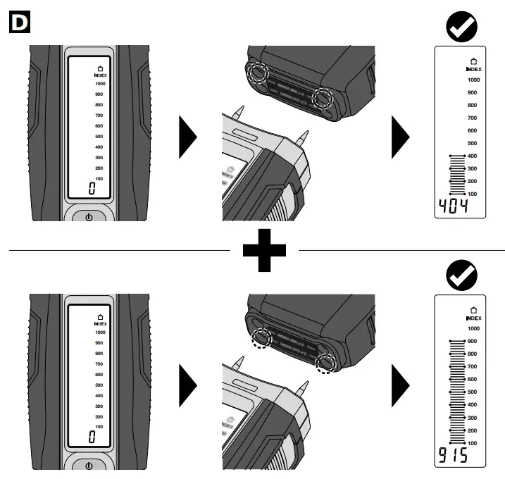 Laserliner 082 017 DampFinder Compact Plus Moisture Meter Temperature Reading - Fig 1