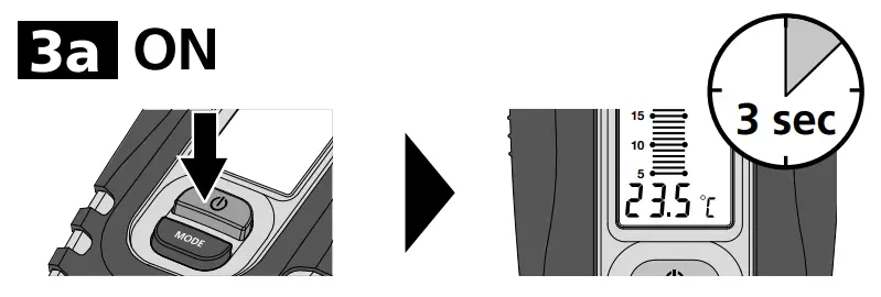 Laserliner 082 017 DampFinder Compact Plus Moisture Meter Temperature Reading - display