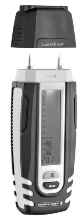 Laserliner 082 017 DampFinder Compact Plus Moisture Meter Temperature Reading
