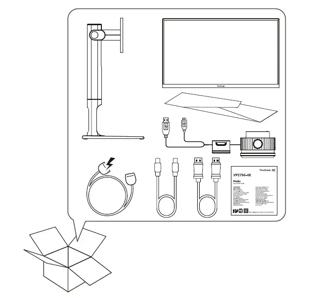 ViewSonic VP2786-4K Smart LED Display FIG 1