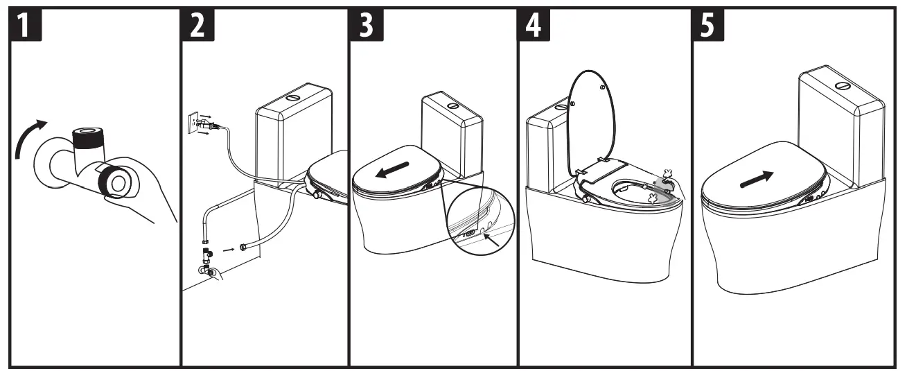MOEN EB800-E eBidet Bidet Seat Installation fig 20