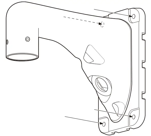 Pansonic Wall Mount Bracket - after drilling