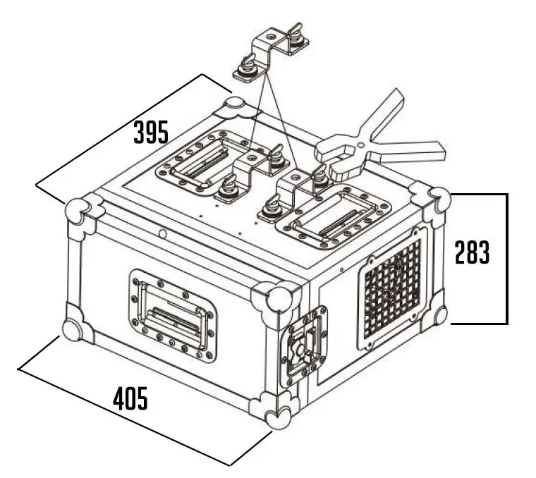 CLF LIGHTING CLF Haze I Built In Flight Case Touring Hazer 1