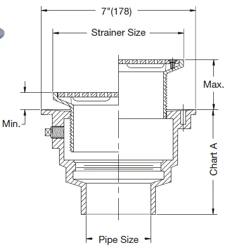 WATTS-FD-200-L-Floor-Drain-with-Square-Heavy-Duty-Strainer-fig-