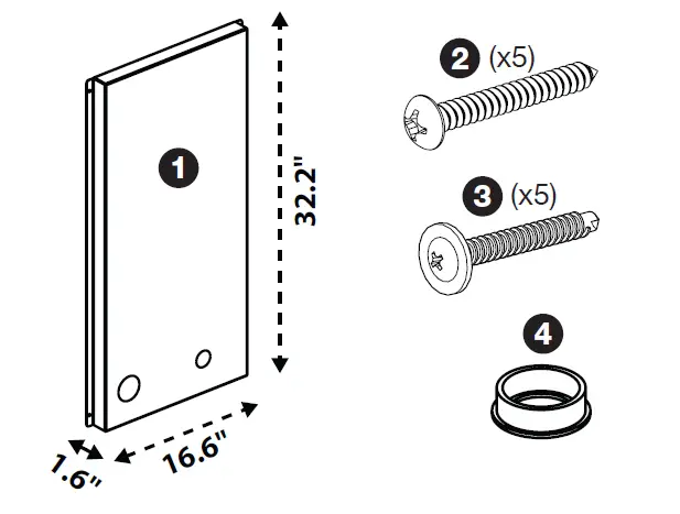 BROAN 4037768 In Wall Dehumidifier Rear Panel Kit fig (1)