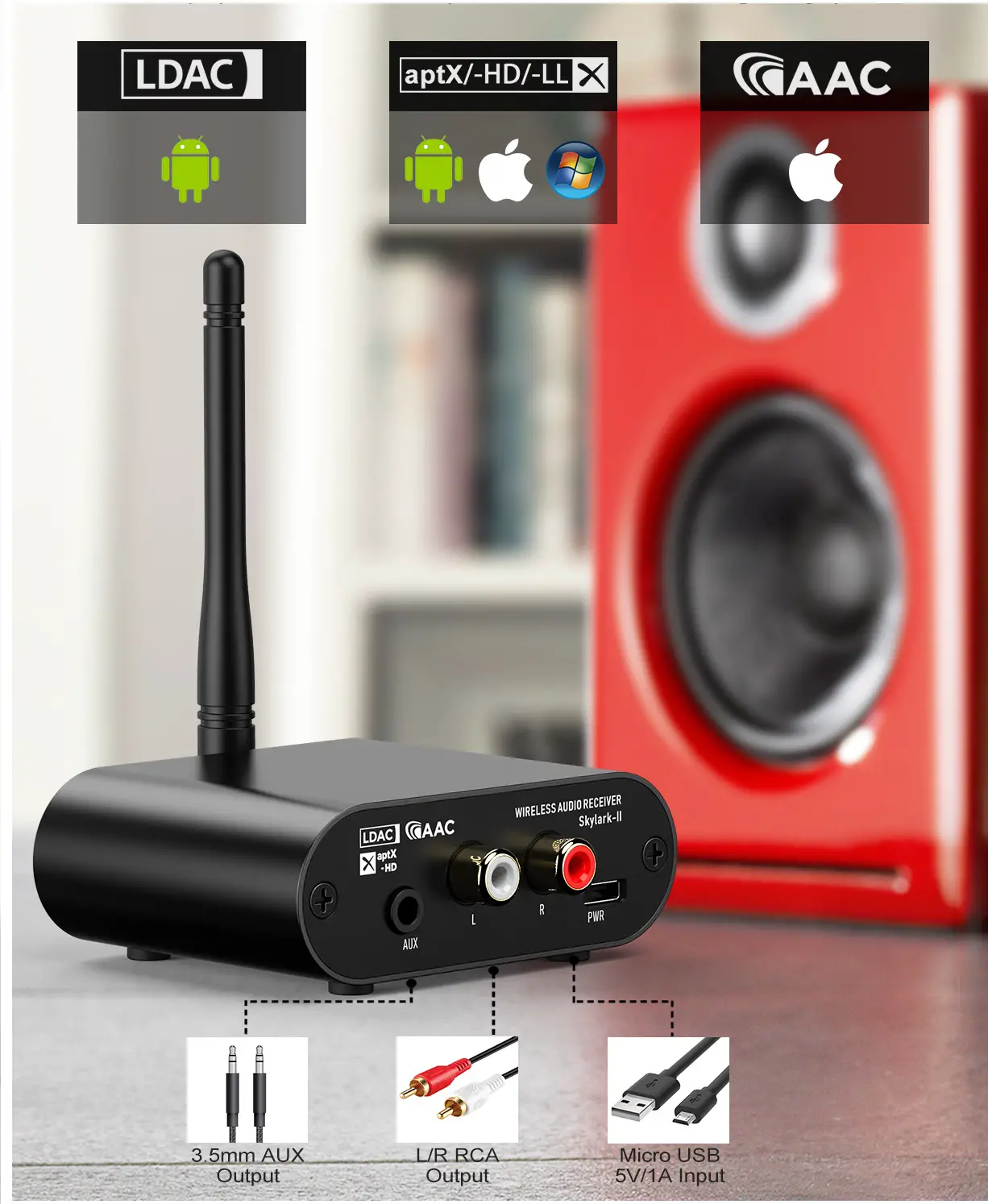 InnoMaker-PCM5122-Bluetooth-Audio-Receiver-Home-Stereo-System-fig-2