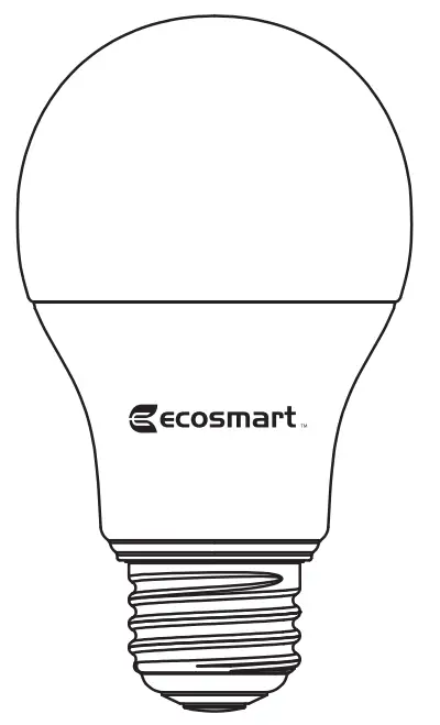 ecosmart 1006931917 Wireless Controlled A19 Smart Bulb