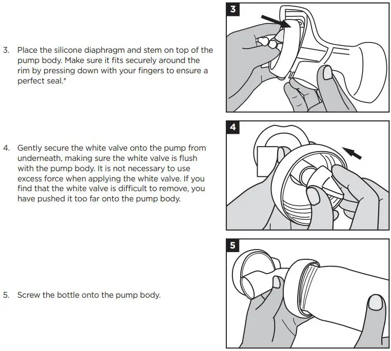 Lansinoh 50520 Manual Breast Pump Instruction Manual - HOW TO ASSEMBLE YOUR LANSINOH® MANUAL BREAST PUMP