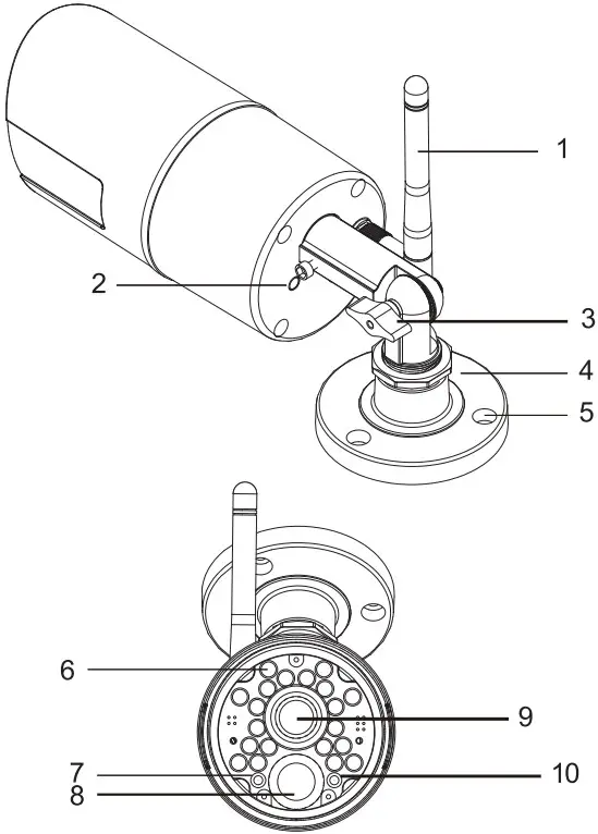 Neptune NEHDWCB HD Wireless Camera 2 4GHz BLK - Figure 1