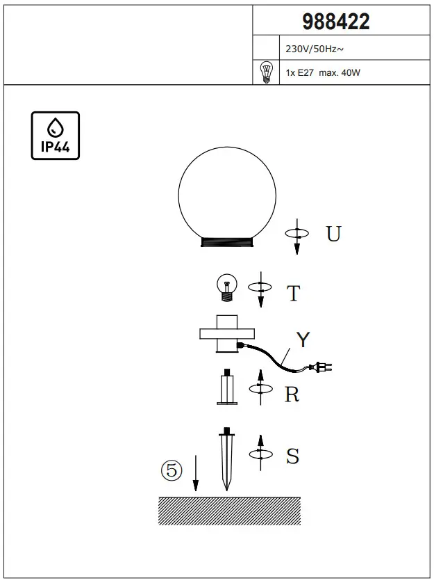 LeuchtenDirekt 19220016-4-02 Outdoor Lights