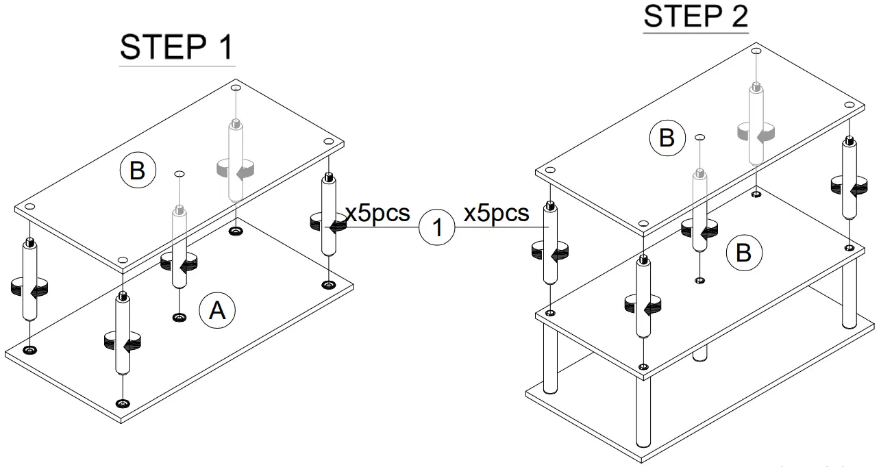 Furinno 22063 Helena 4 Tier Multifunction Rolling Kitchen Cart - FIG 7