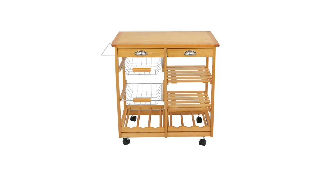 Furinno 22063 Helena 4-tier Multifunction Rolling Kitchen Cart Instruction Manual