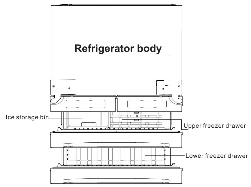 COSMO COS-FDR225 Series 4 Door French Door Counter Depth Refrigerator - Fig 30