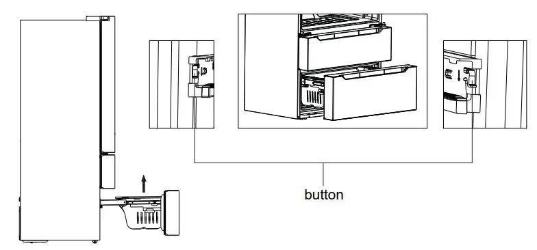 COSMO COS-FDR225 Series 4 Door French Door Counter Depth Refrigerator - Fig 35