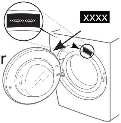 MTWC 91295 Washing Machine Label