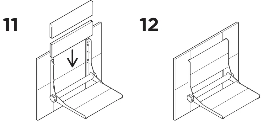 INVISIA INV-WSFD-18 Serena-Seat Pro Folding Bamboo Shower Seat-FIG13