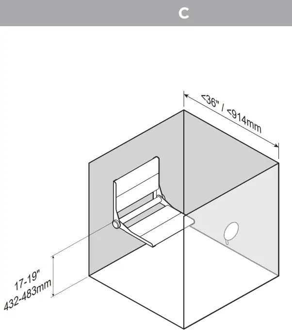 INVISIA INV-WSFD-18 Serena-Seat Pro Folding Bamboo Shower Seat-FIG8