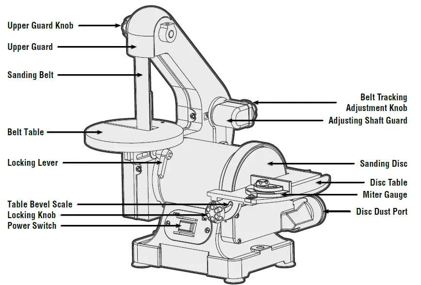 WEN AT1305-1 x 30 Inch-Belt-Sander-with-5-Inch-Sanding-Disc-FIG- (2)