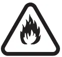 Risk of fire icon