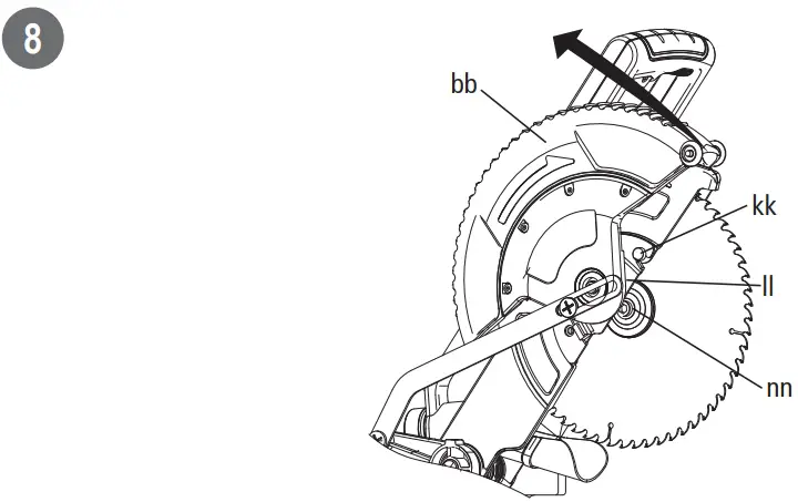 Mounting the Saw Blade
