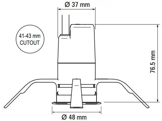LUMASCAPE LS9407LED Vedita Ceiling Cavity Mount Downlight Luminaire-fig3