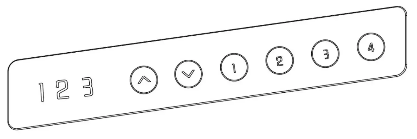 DIGITUS DA-90406 Electric Height-Adjustable Desk With USB Charger and Drawer Installation Guide - Led screen