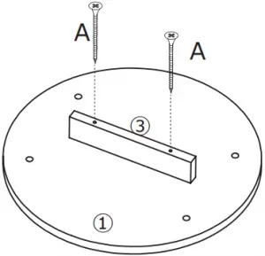 Tables 43029976 ARCHER SIDE TABLE Assembly Step 1