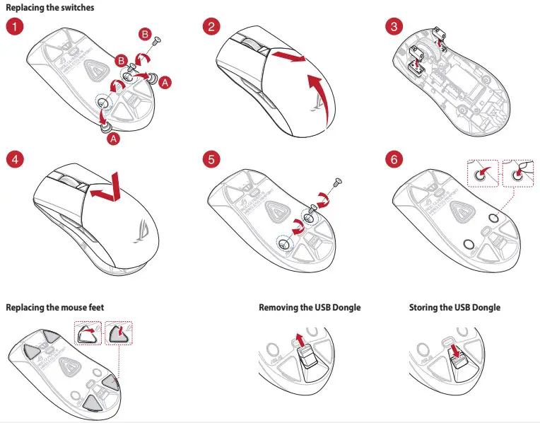 Replacing the switches