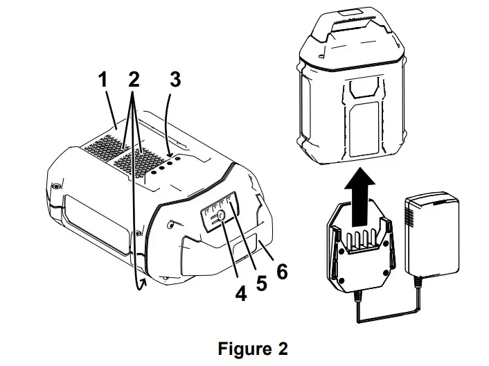 TORO Flex-Force Power System™ 60V MAX Battery Charger - Figure 2