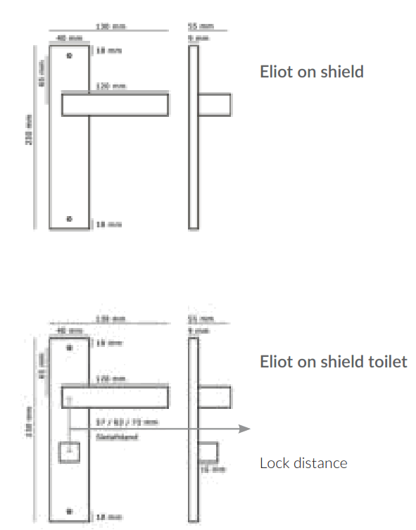 DEURKLINK Eliot On Shield Matte Black 72mm - fig5