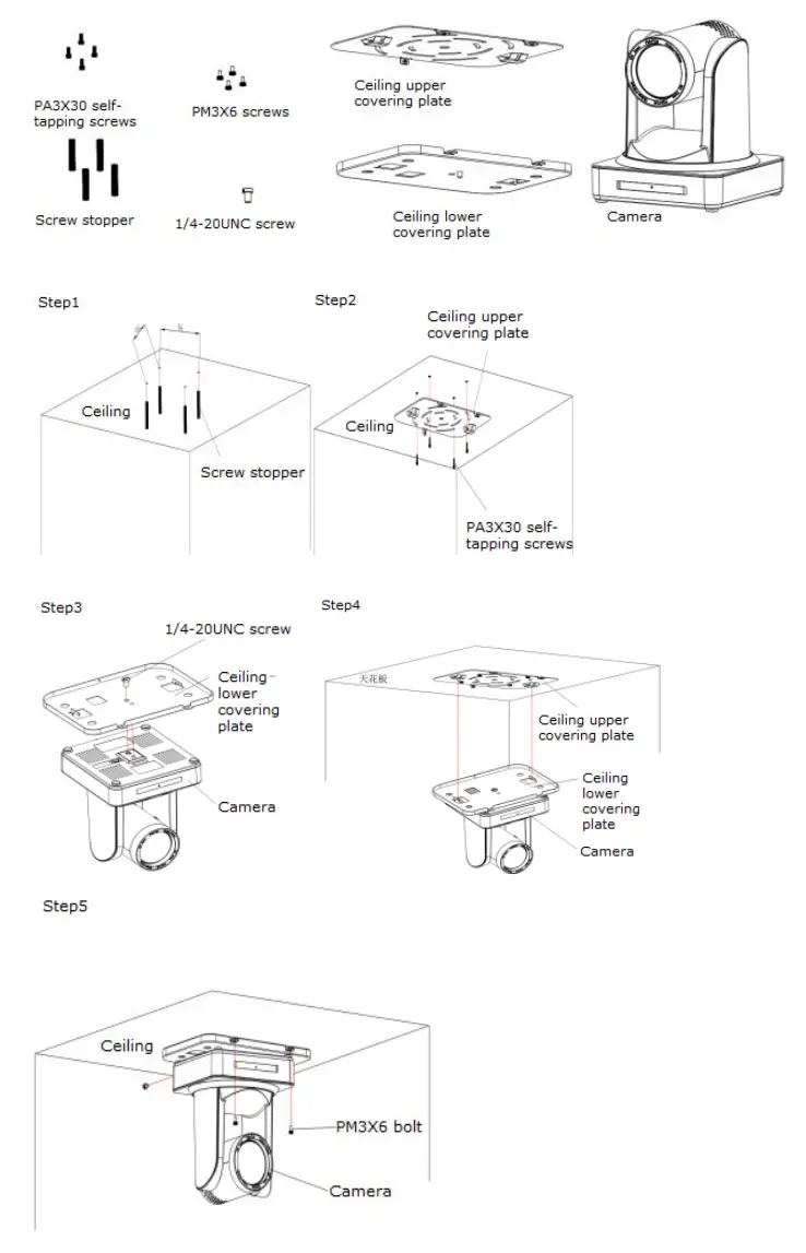zowietek PTZ HMDI USB Conference Camera