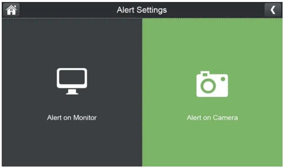 CM825735 7” Wireless System with Night Vision Camera Menu
