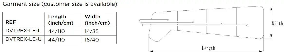 Richmar REX Combo Pneumatic Compression System User Manual - GARMENT