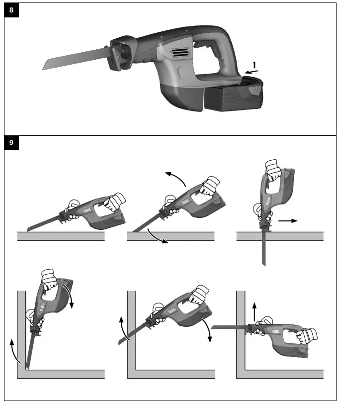 HILTI WSR 36-A Reciprocating Cordless Saw - Figure 4