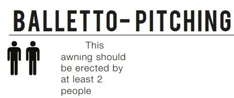 Vango AWSBALLSH000004 Balletto Air 260 Elements Shield Caravan Awning Instruction Manual